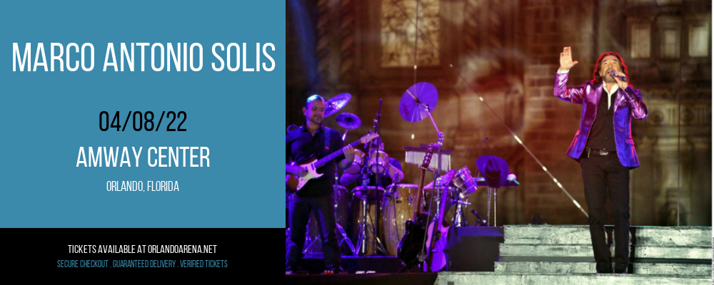 Marco Antonio Solis at Amway Center tickets Marco Antonio Solis at Amway Center