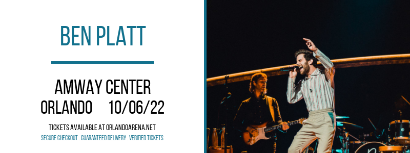 Ben Platt at Amway Center tickets Ben Platt at Amway Center