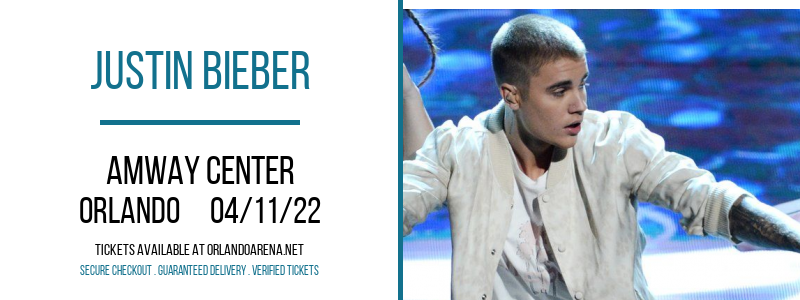 Justin Bieber at Amway Center tickets Justin Bieber at Amway Center