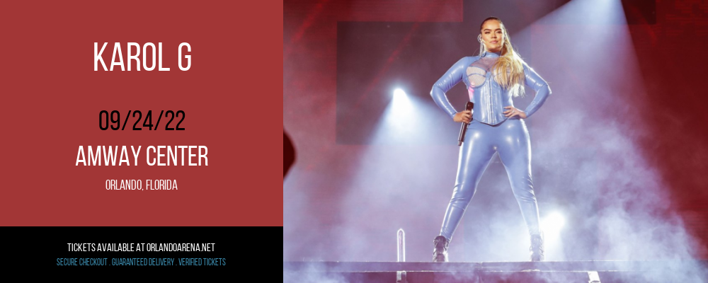 Karol G at Amway Center tickets Karol G at Amway Center