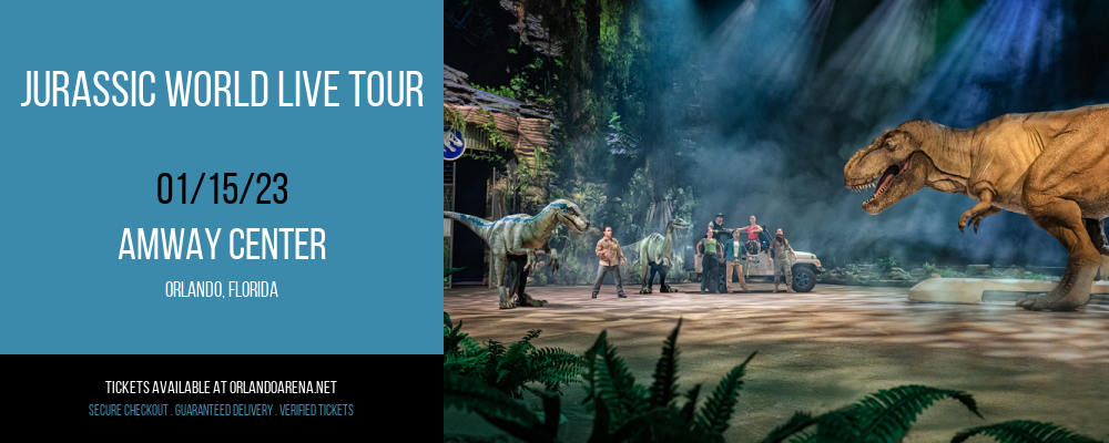 Jurassic World Live Tour at Amway Center tickets Jurassic World Live Tour at Amway Center
