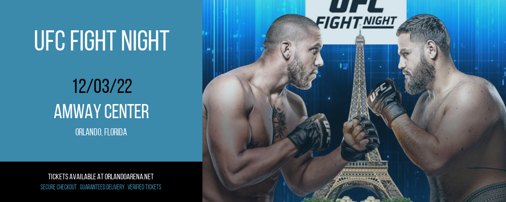 UFC Fight Night at Amway Center tickets UFC Fight Night at Amway Center