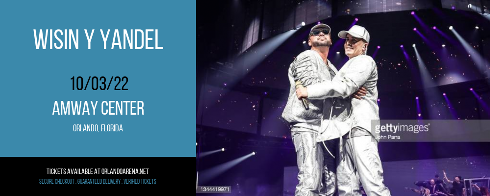 Wisin Y Yandel at Amway Center tickets Wisin Y Yandel at Amway Center
