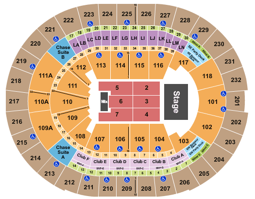 Seating Chart Amway Center Orlando