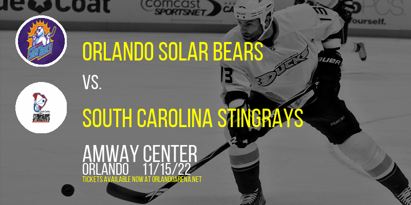 Orlando Solar Bears vs. South Carolina Stingrays at Amway Center tickets Orlando Solar Bears vs. South Carolina Stingrays at Amway Center