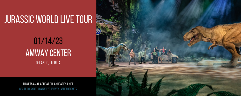 Jurassic World Live Tour at Amway Center tickets Jurassic World Live Tour at Amway Center