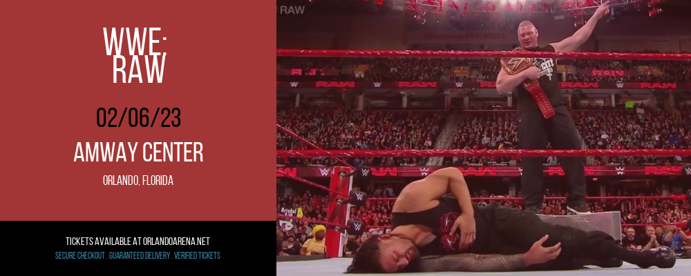WWE: Raw at Amway Center tickets WWE: Raw at Amway Center