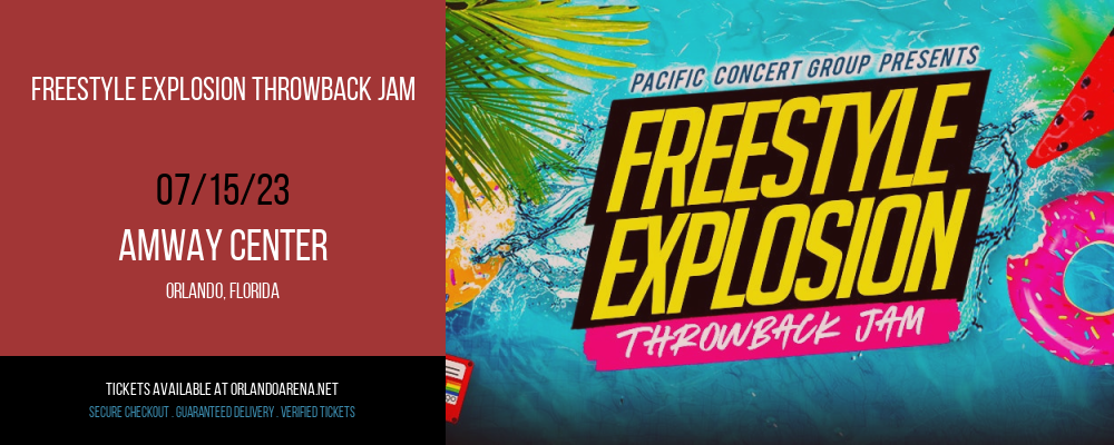 Freestyle Explosion Throwback Jam at Amway Center tickets Freestyle Explosion Throwback Jam at Amway Center