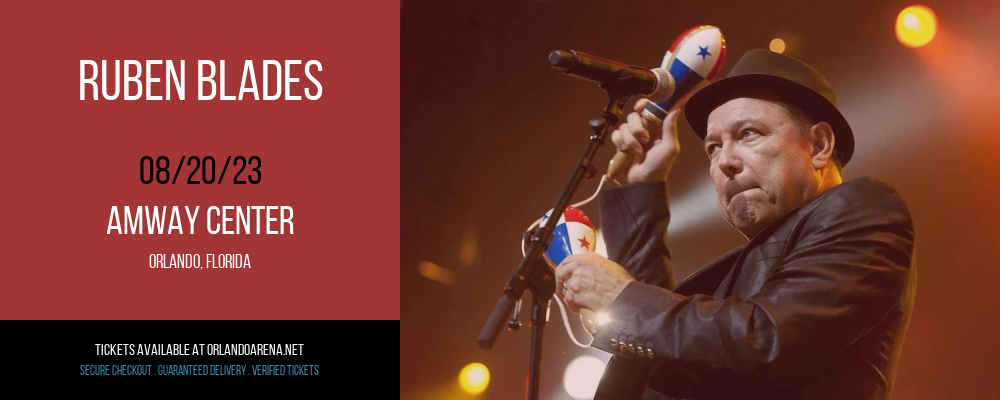 Ruben Blades at Amway Center tickets Ruben Blades at Amway Center